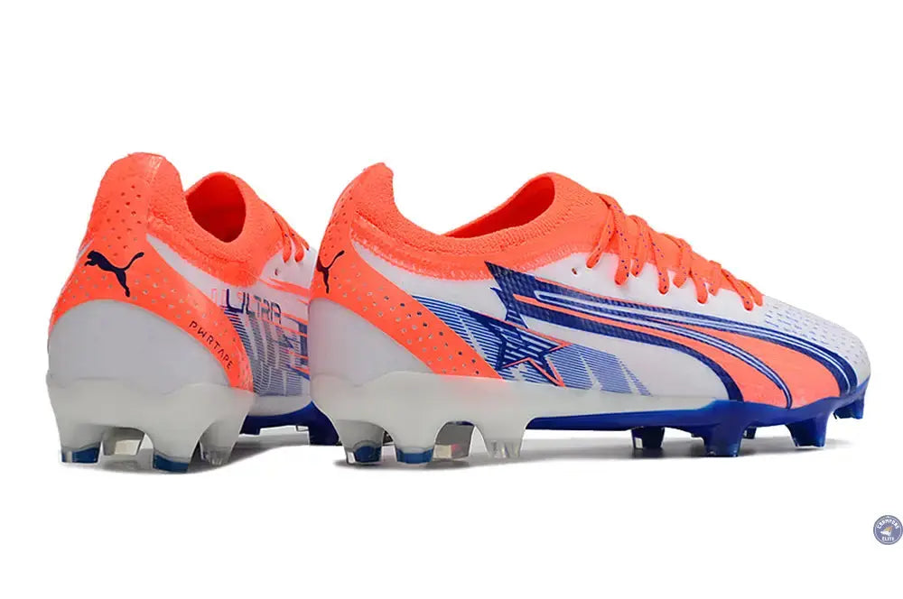 Ultra Ultimate FG Firm Ground - Blanc/Bleu/Orange