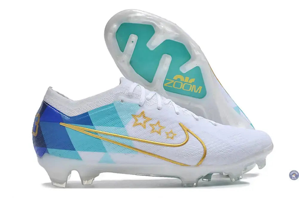 Vapor 15 Elite FG x Enzo Fernandez Blanc/Bleu/Or