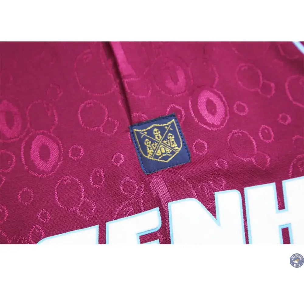 West Ham 1995/96 Domicile à manches longues