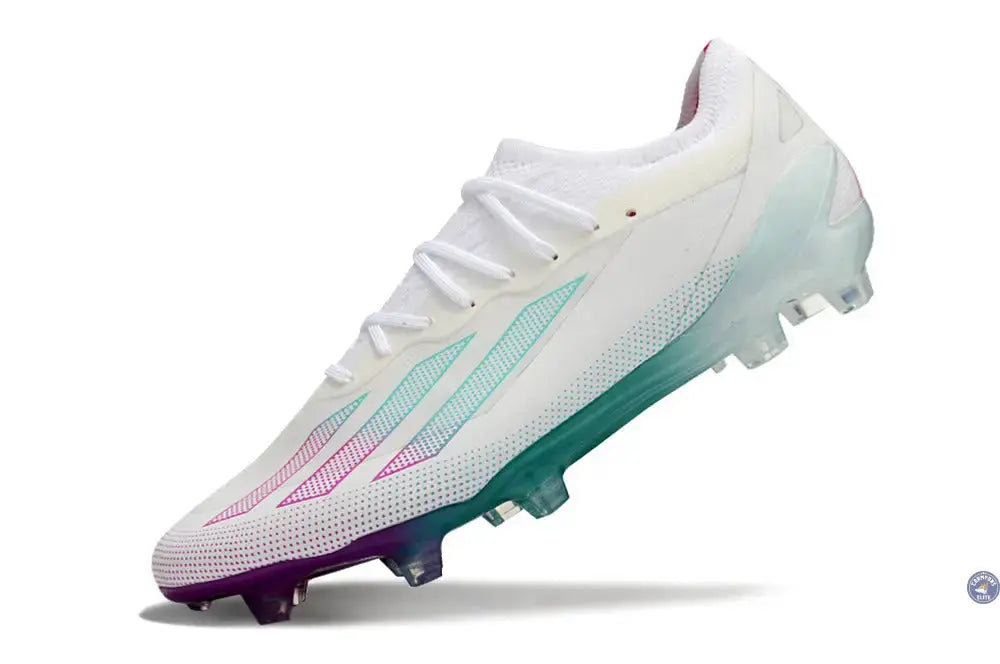 X Crazyfast Elite FG Blanc/Violet/Vert