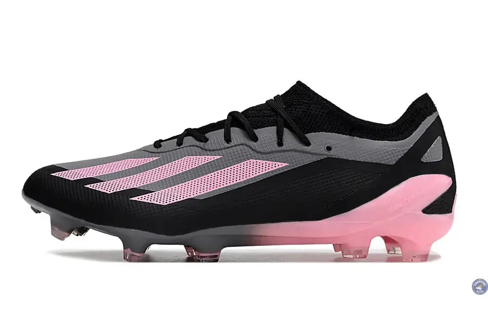 X Crazyfast Elite FG Noir/Gris/Rose