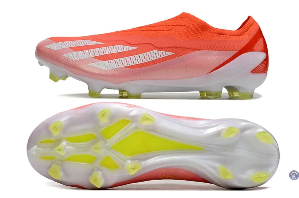 X Crazyfast Elite Laceless FG Energy Citrus - Rouge/Blanc/Jaune