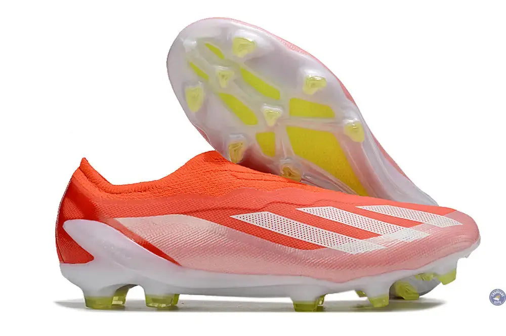 X Crazyfast Elite Laceless FG Energy Citrus - Rouge/Blanc/Jaune