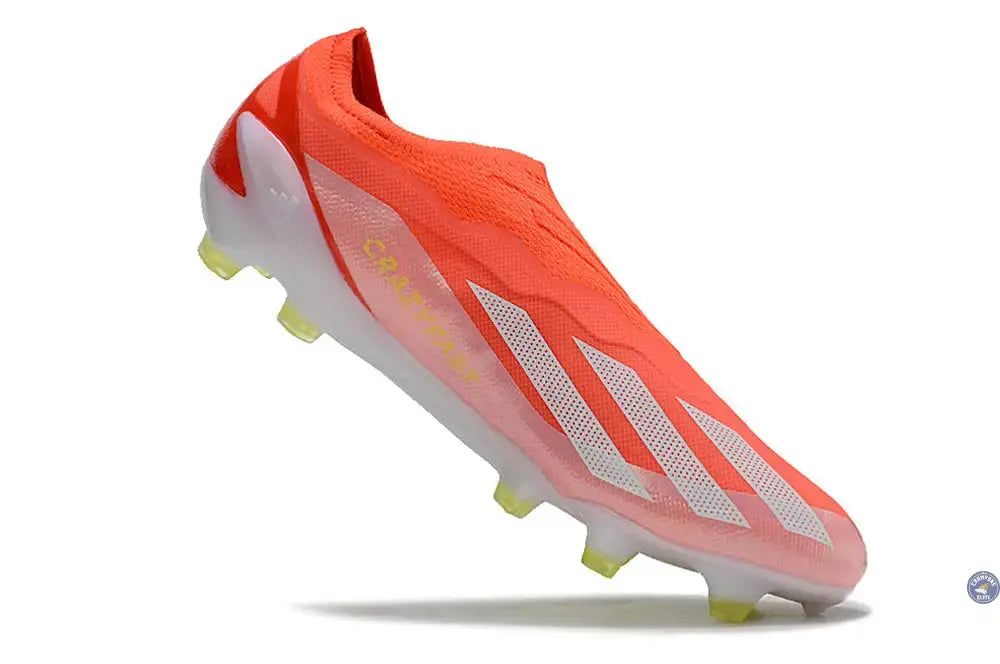 X Crazyfast Elite Laceless FG Energy Citrus - Rouge/Blanc/Jaune