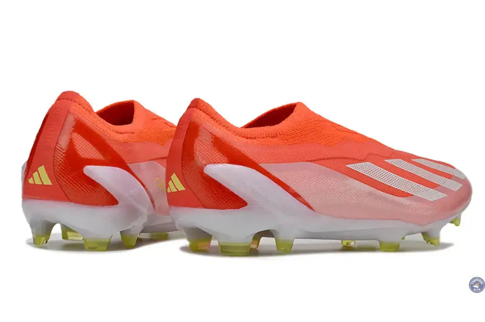 X Crazyfast Elite Laceless FG Energy Citrus - Rouge/Blanc/Jaune