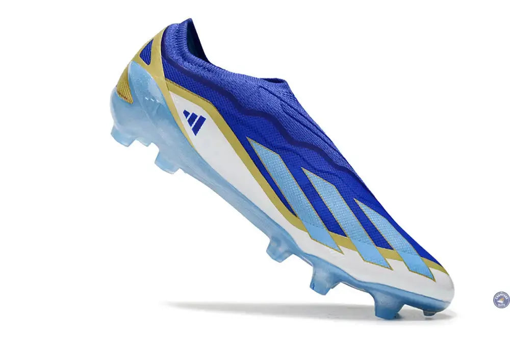 X Crazyfast Elite Laceless FG x Messi Spark Gen10s - Bleu/Blue Burst/Blanc