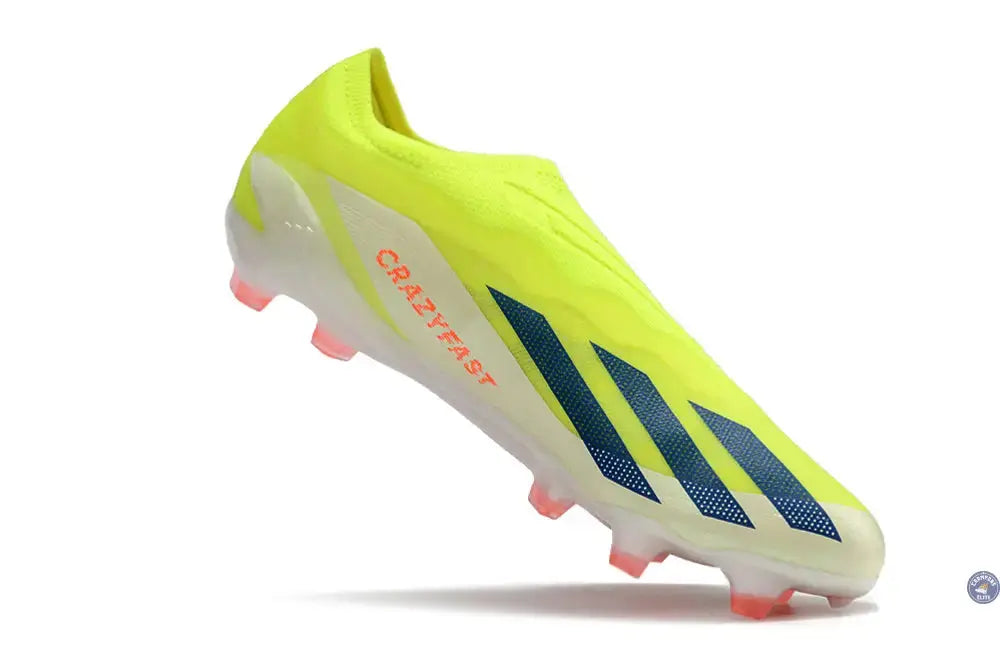 X Crazyfast Elite Laceless FG Solar Energy - Jaune/Noir/Blanc