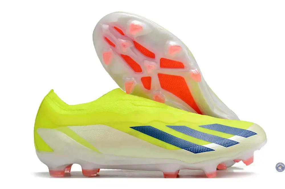 X Crazyfast Elite Laceless FG Solar Energy - Jaune/Noir/Blanc