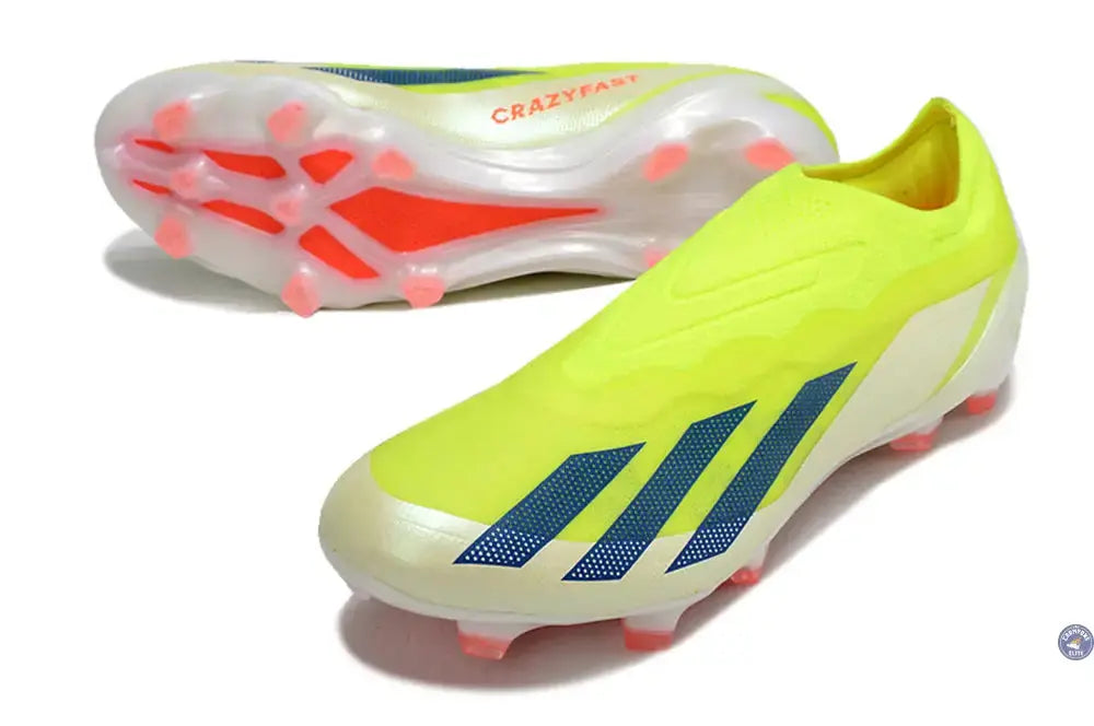 X Crazyfast Elite Laceless FG Solar Energy - Jaune/Noir/Blanc