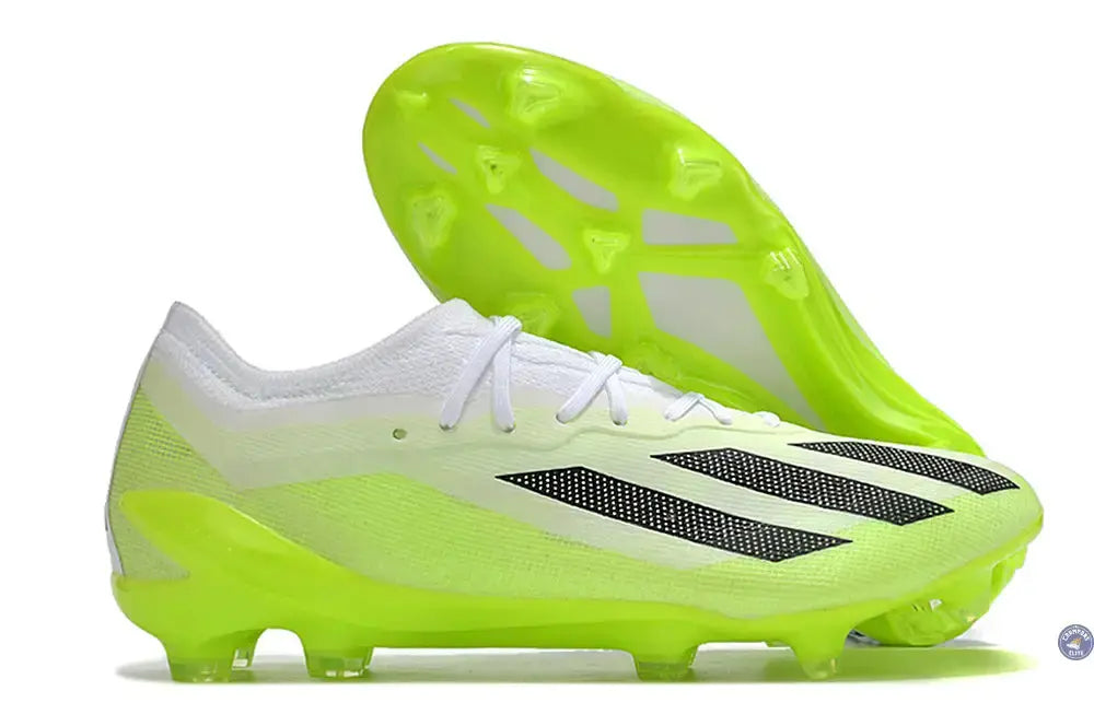X Crazyfast FG Crazyrush - Blanc/Noir/Lucid Lemon