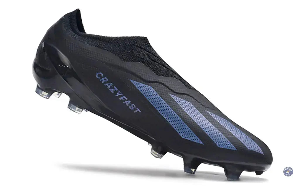 X Crazyfast Laceless FG Nightstrike - Noir