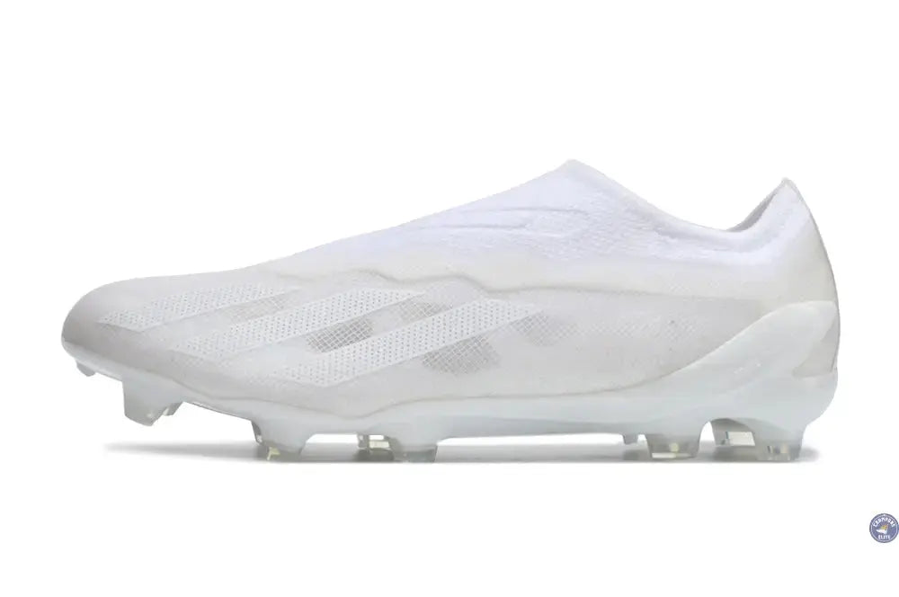 X Crazyfast Laceless FG Pearlized - Blanc