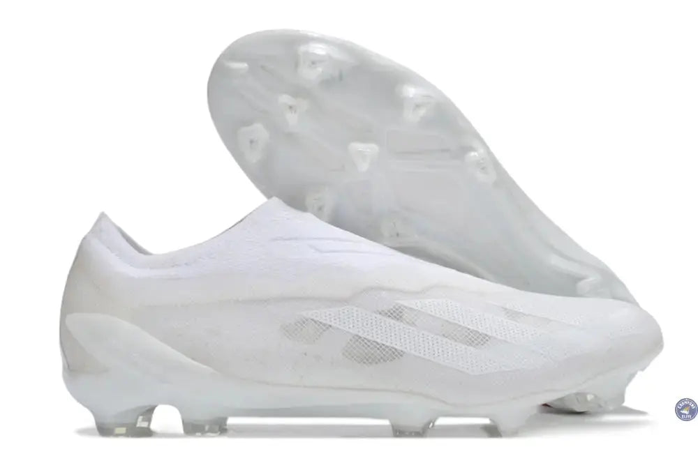 X Crazyfast Laceless FG Pearlized - Blanc