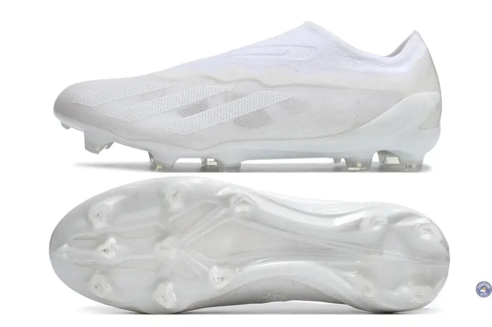 X Crazyfast Laceless FG Pearlized - Blanc
