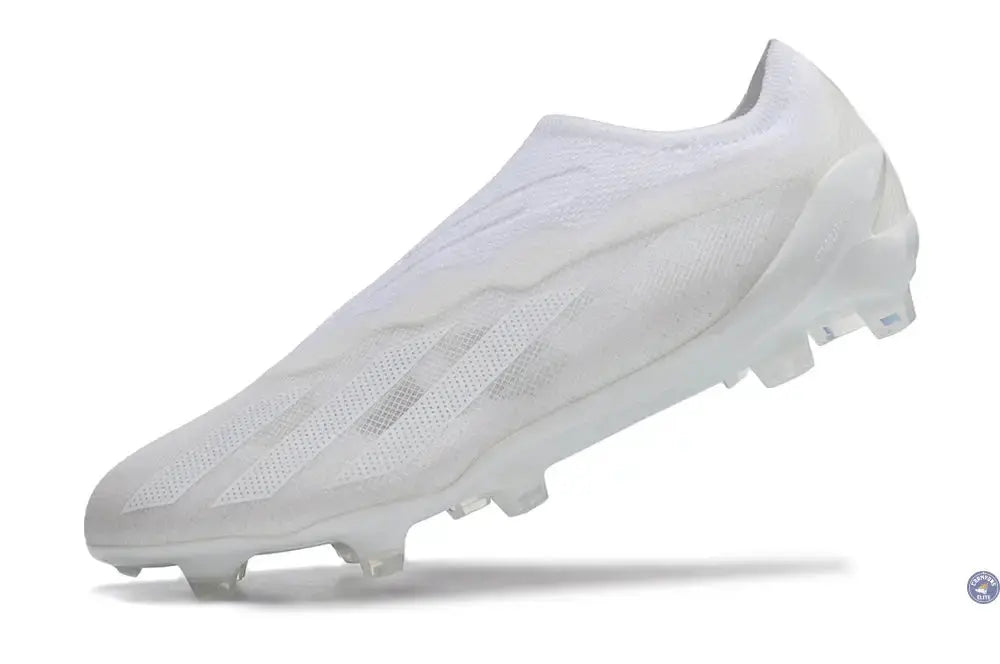 X Crazyfast Laceless FG Pearlized - Blanc