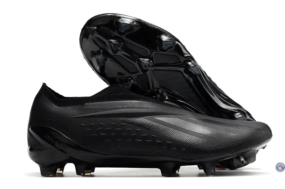 X Speedportal Elite Laceless FG Full Black - Noir