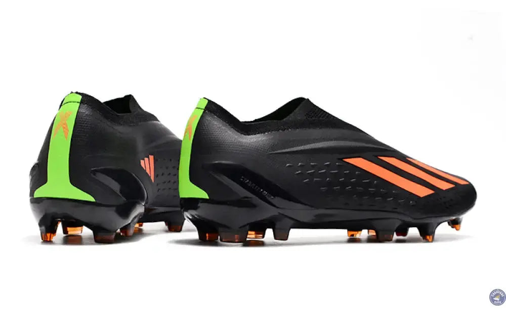 X Speedportal Elite Laceless FG Noir/Orange
