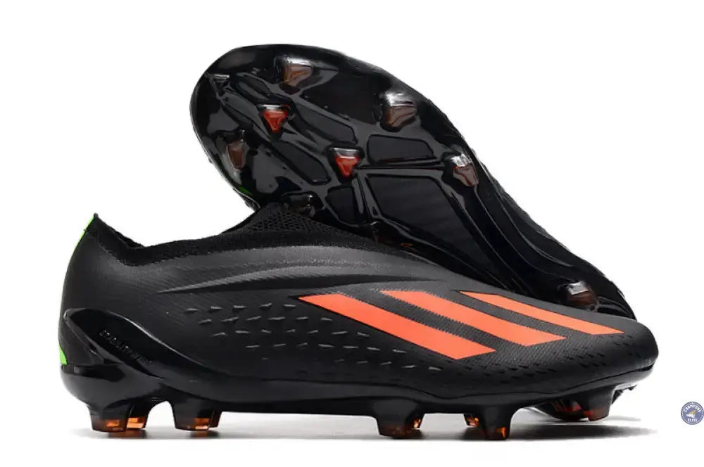 X Speedportal Elite Laceless FG Noir/Orange