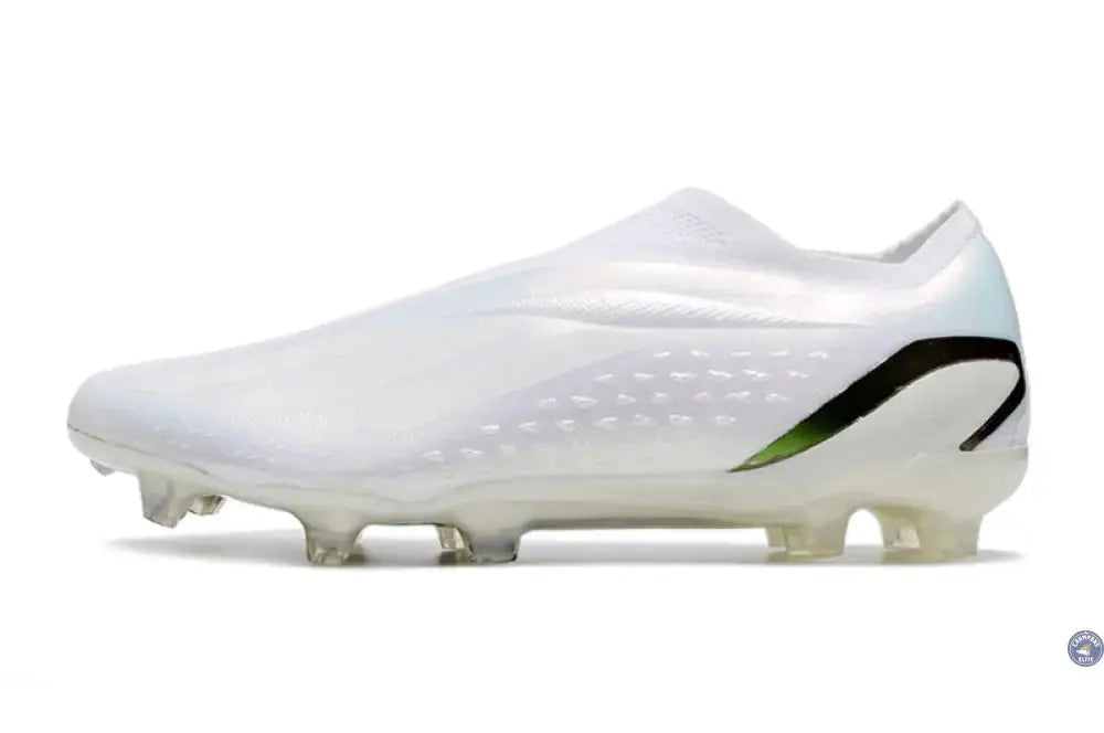 X Speedportal Elite Laceless FG Pearlized - Blanc/Noir